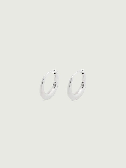 Soeur Petit Creole Earrings in Silver