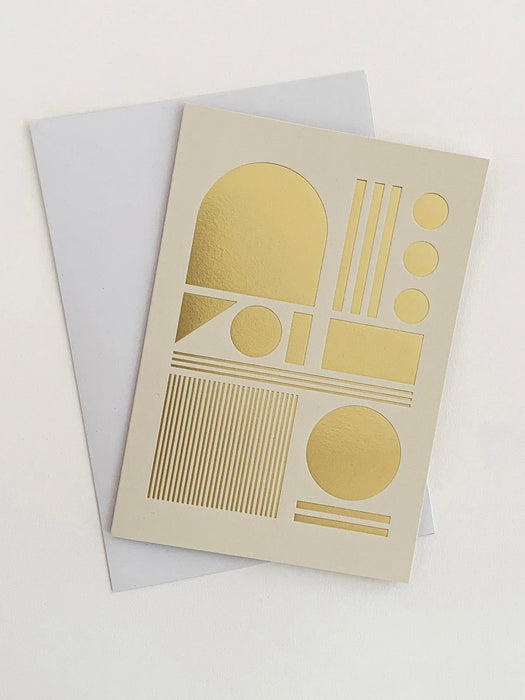 Tom Pigeon Machine Card in Brass / Mist