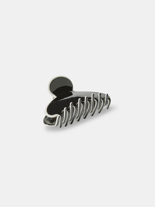 Chalk Hereford Hair Claw in Black / White