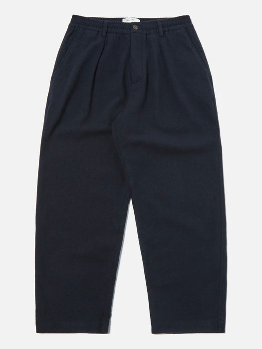 Universal Works Oxford Pant in Navy Soft Wool
