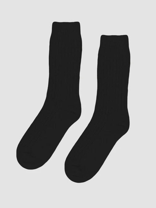 Colorful Standard Merino Socks in Deep Black