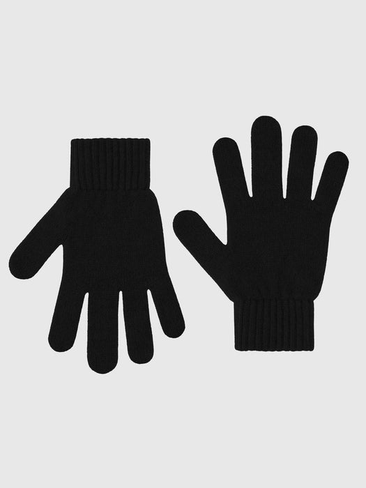 Colorful Standard Merino Wool Gloves in Deep Black