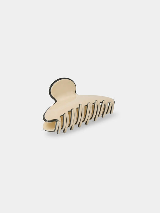 Chalk Hereford Hair Claw in Cream / Black