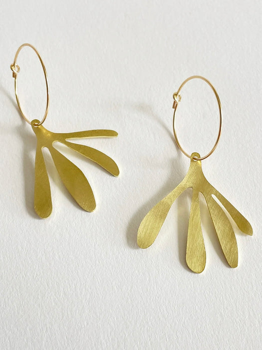 Tom Pigeon Arame Earrings in Brass