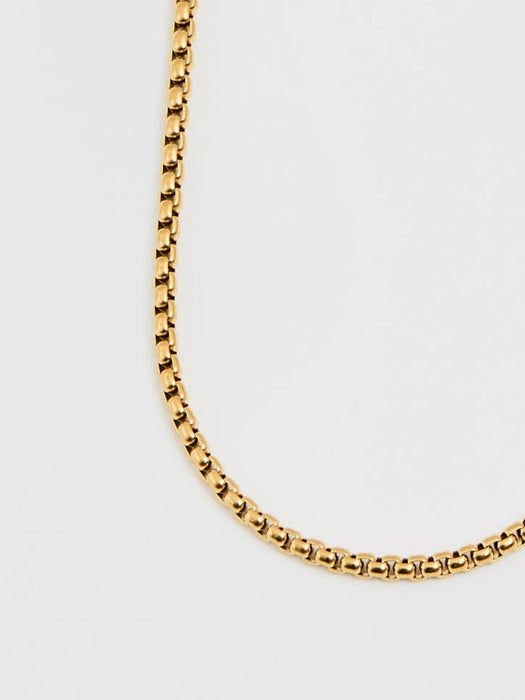 Triangle Box Chain in Gold