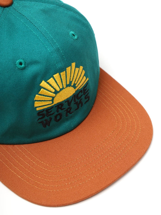 Service Works Sunny Side Up Cap in Teal / Brown