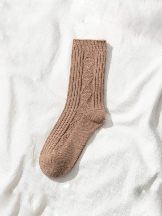 Happy Knits Cashmere Blend Socks in Brown