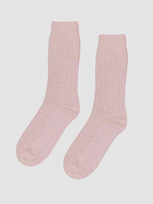 Colorful Standard Merino Socks in Faded Pink