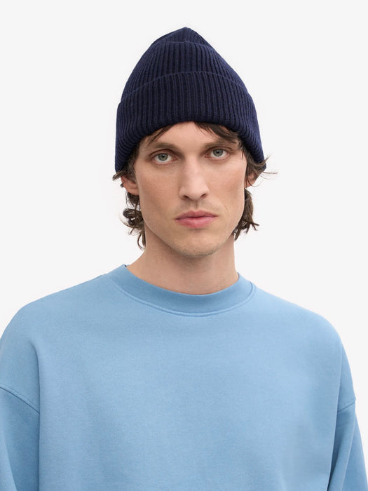 Colorful Standard Merino Beanie in Navy Blue