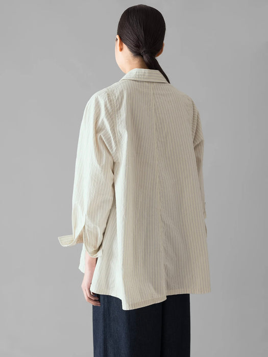 Toast Dash Stripe Shirt in Ivory/Golden Olive