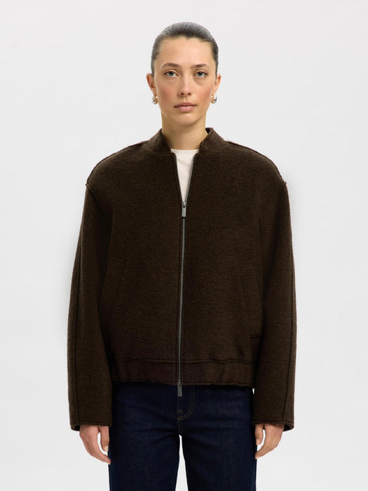 Selected Femme Reign Bomber in Delicioso