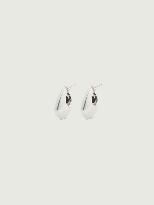 Soeur Bo Sma Demi-Lune Earrings in Silver