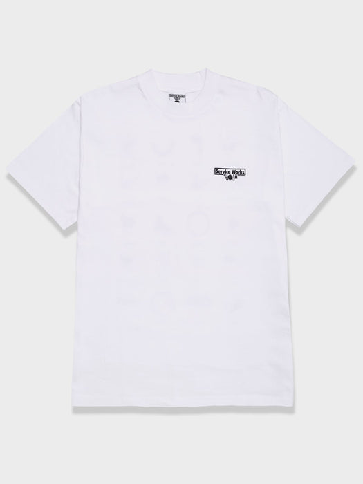 Service Works Wine Spill T-Shirt in White