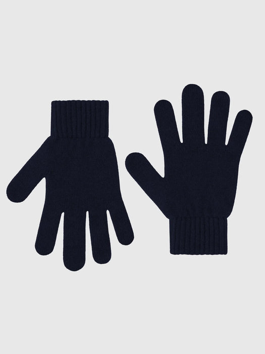 Colorful Standard Merino Wool Gloves in Navy Blue