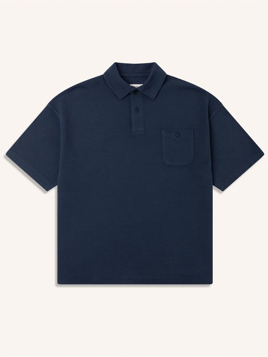 Kestin Dunn Oversize Polo in Navy