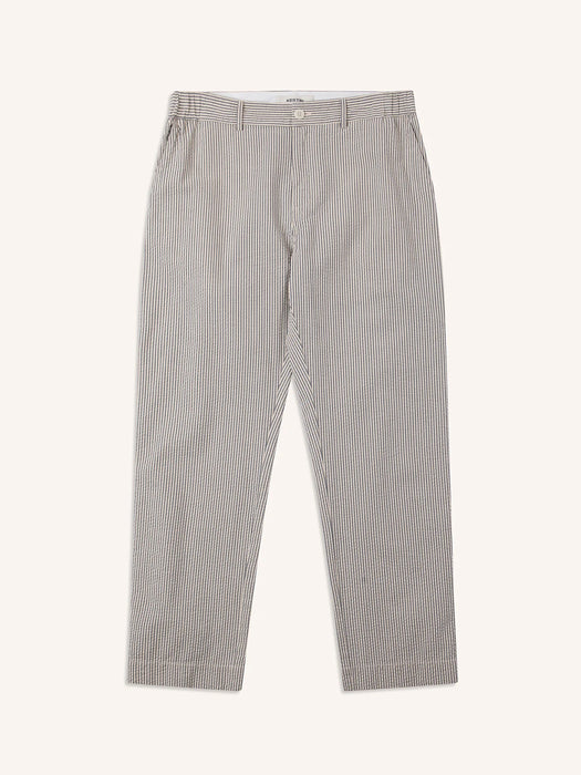 Kestin Aberlour Trousers in Ecru Blue Stripe