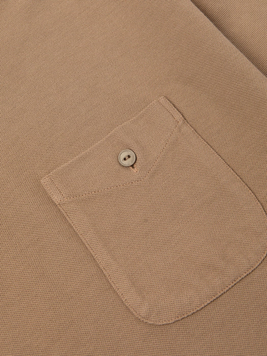 Kestin Dunn Oversize Polo in Tan