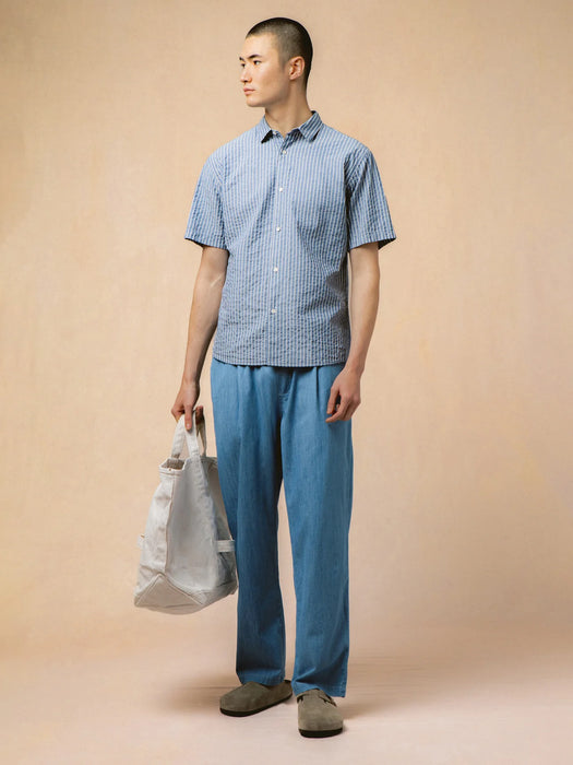 Kestin Doune Trousers in Light Washed Denim