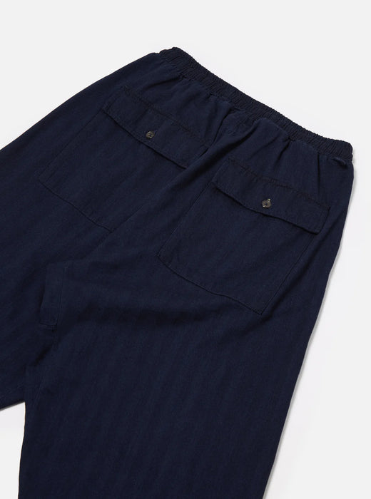 Universal Works Braga Pant in Indigo Herringbone