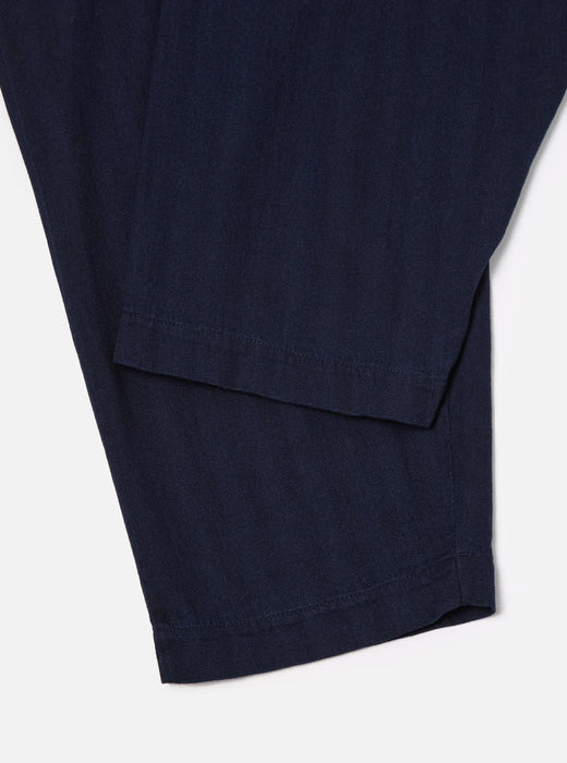 Universal Works Braga Pant in Indigo Herringbone