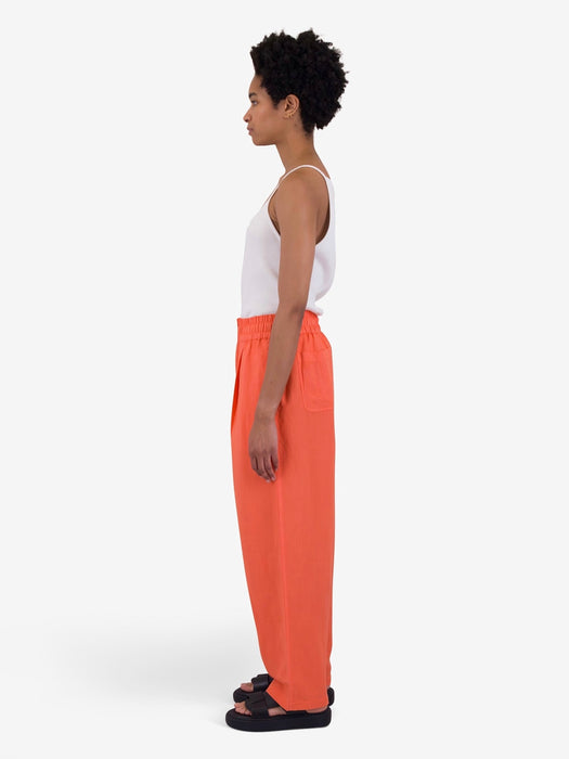 Folk Women Drawcord Baggy Pants in Coral