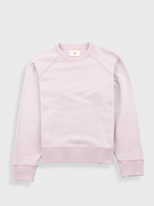 Folk Men Engineered Raglan Sweat in Sakura Pink