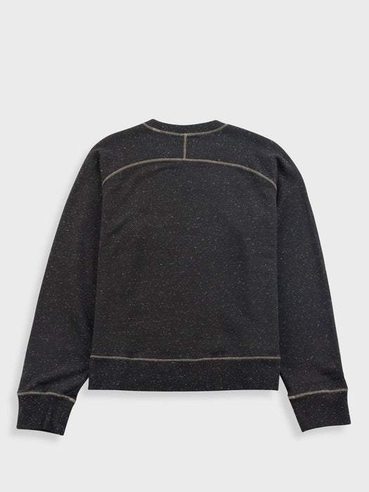 Folk Men Engineered Raglan Sweat in Charcoal