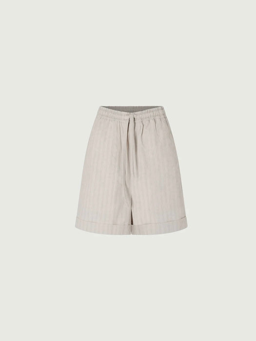 Soeur Emeric Shorts in Light Grey / Ecru