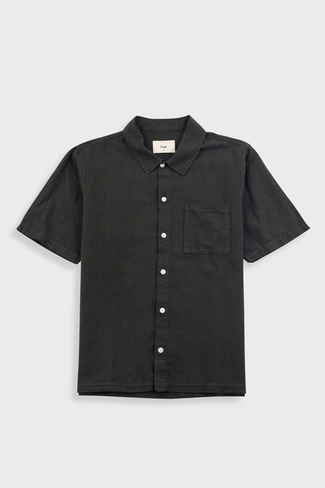 Folk Men Gabe Shirt in Soft Black