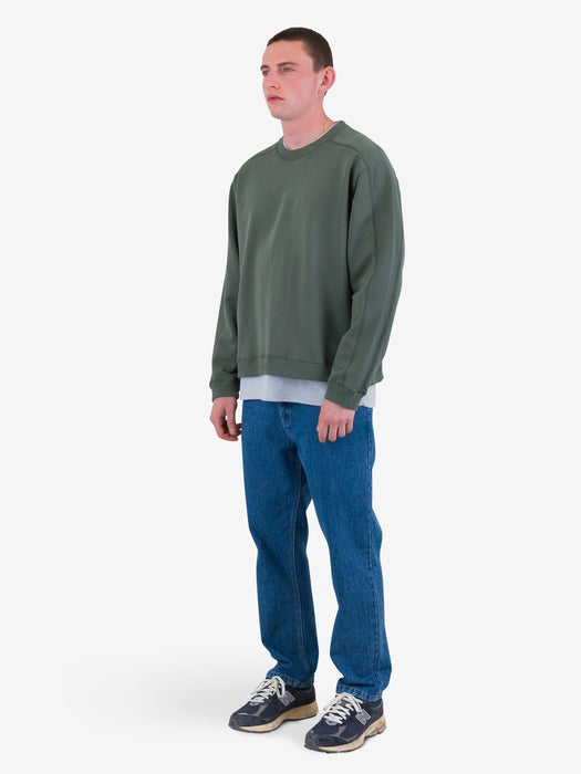 Folk Men Prism Sweat in Dark Sage