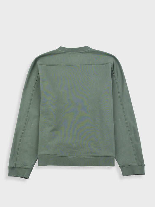 Folk Men Prism Sweat in Dark Sage