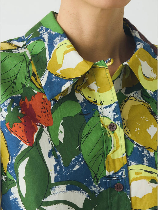 Toast Gia Fruit Shirt in Verdigris / Multi