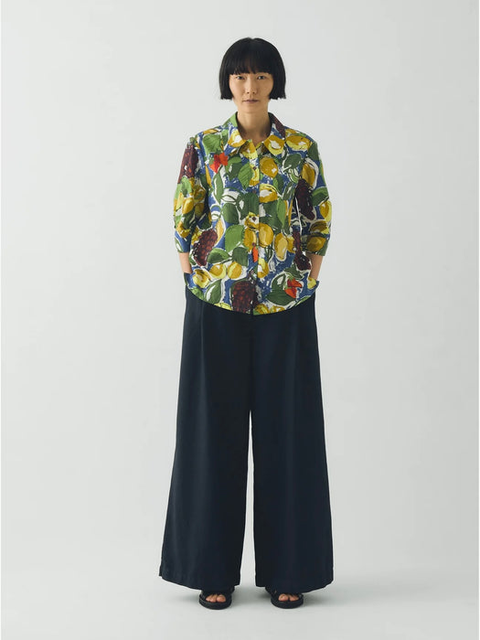 Toast Gia Fruit Shirt in Verdigris / Multi