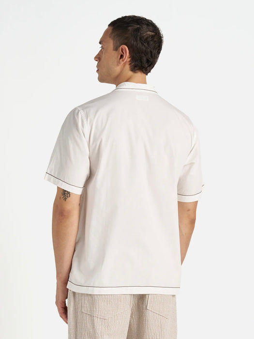 Universal Works Minari Shirt in Ecru Poplin