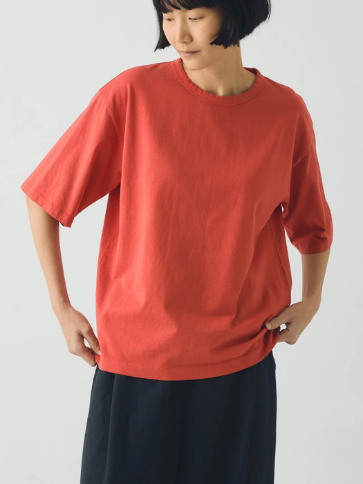 Toast SS Cotton T-Shirt in Red Pitaya