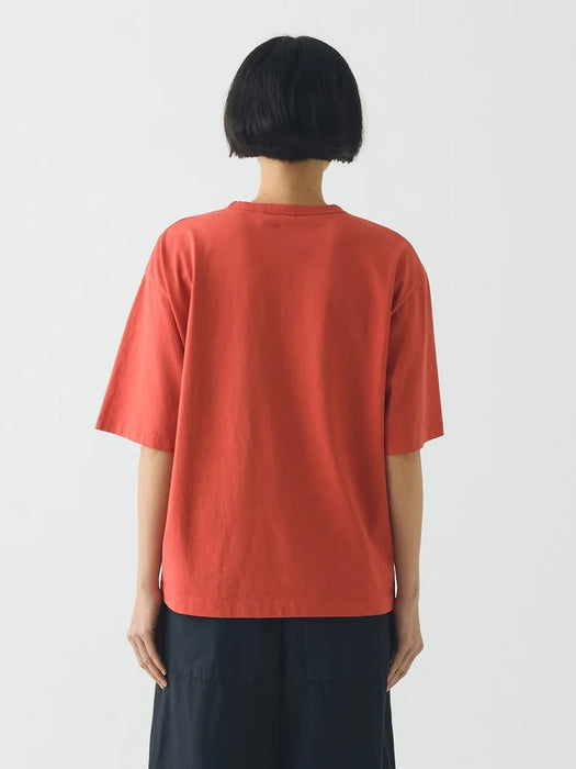 Toast SS Cotton T-Shirt in Red Pitaya