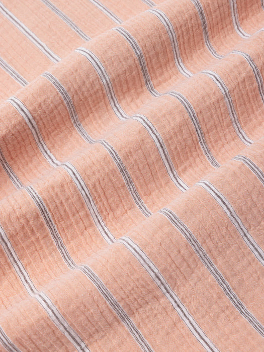 Kestin Tain Seersucker Shirt in Washed Coral