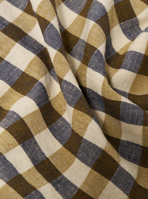 Universal Works Road Shirt in Olive Aberdeen Lincot