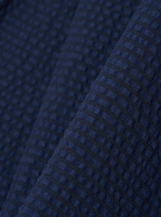 Universal Works Military Chino in Navy Derby Stripe
