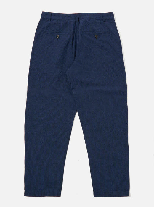 Universal Works Military Chino in Navy Derby Stripe