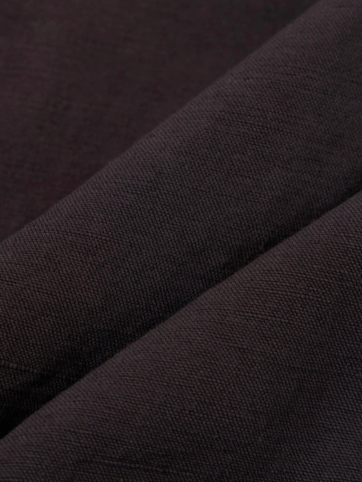 Universal Works Simple Short in Liquorice Linen Mix