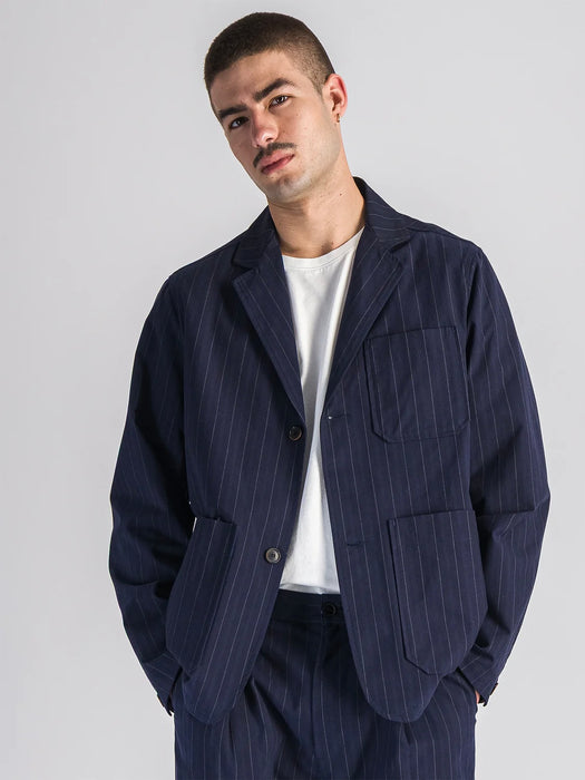Parages Donati Jacket in Navy Stripes