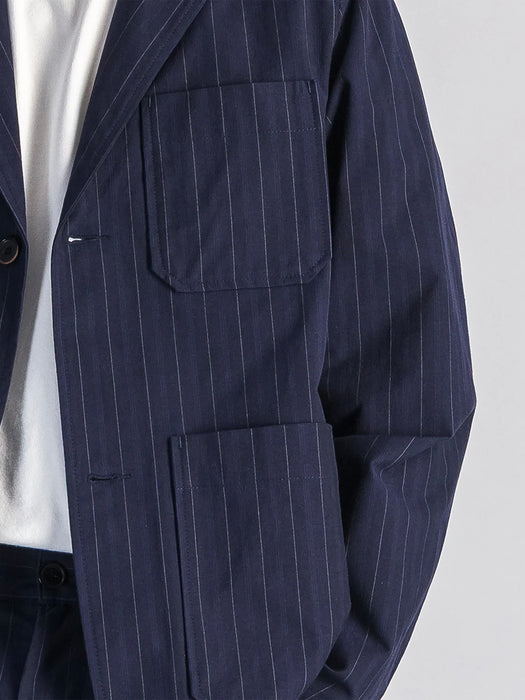 Parages Donati Jacket in Navy Stripes