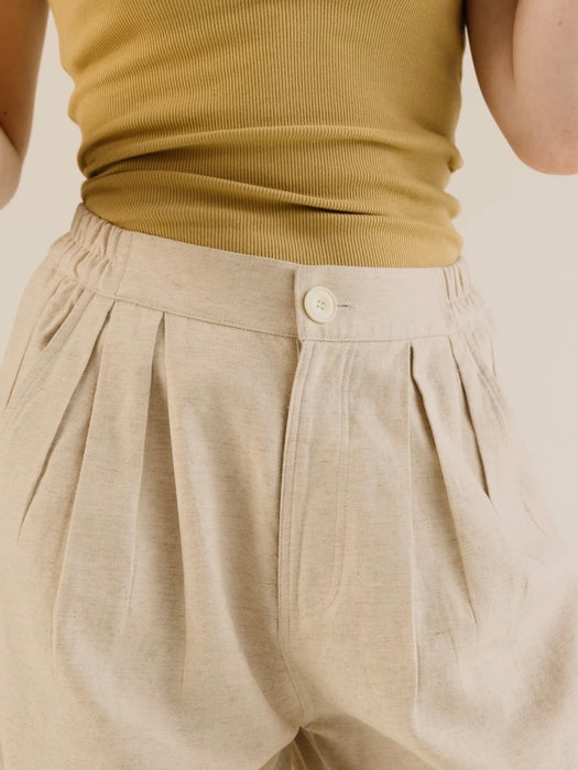 Sideline Leila Trousers in Oat