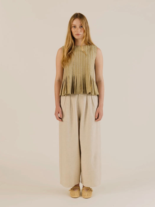 Sideline Leila Trousers in Oat