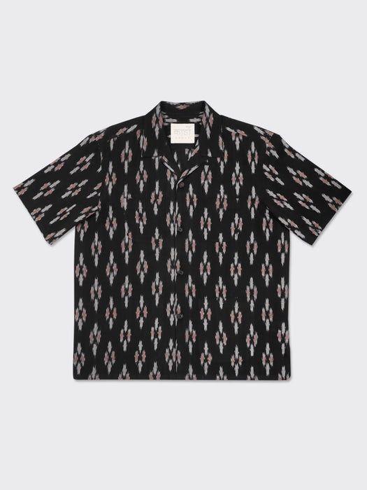 Kardo Pedro Shirt in Black Ikat