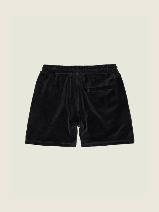 OAS Velour Shorts in Nearly Black