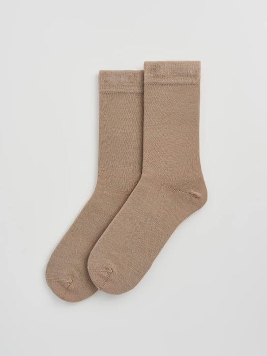 Pairs Merino Socks in Biscuit