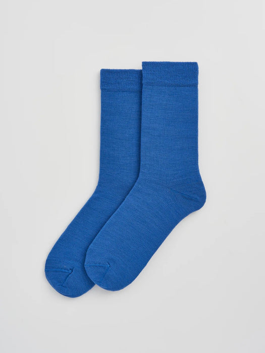 Pairs Merino Socks in Mer Blue