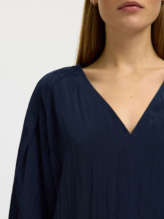 Selected Womens Fiona LS Top in Dark Sapphire